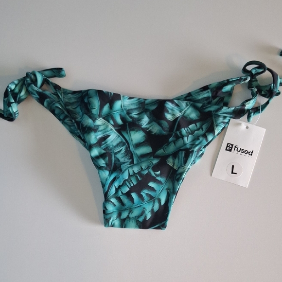 Fused Hawaii Other - Fused Tropical Leaf Bikini Bottom - Teal